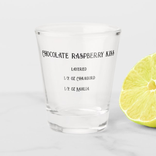 Baiser de framboise chocolat nouveauté verre abatt (Devant)