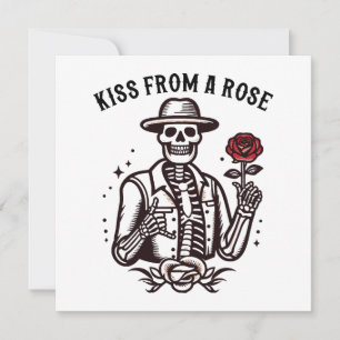 Baiser d'une rose