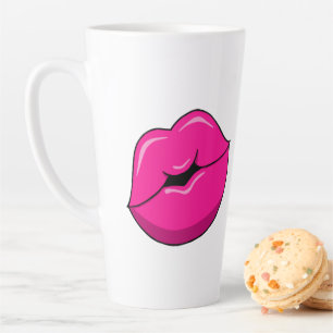 Baiser Lèvres Latte Mug