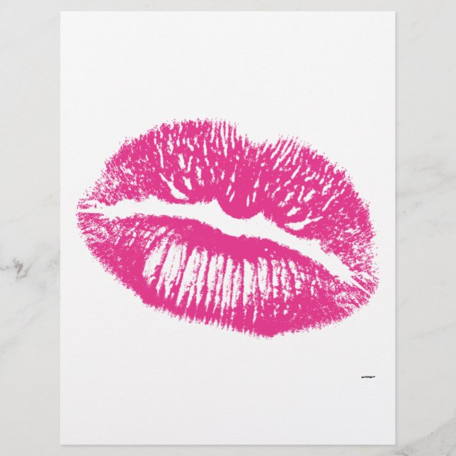 Baiser, Lèvres roses (Devant)