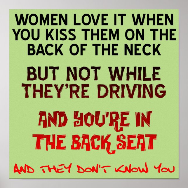 Baiser Sur Le Cou Drôle Poster (Devant)