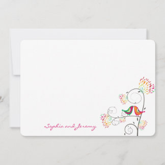 Baiser Whimsical Inséparables d'été Cartes de reme