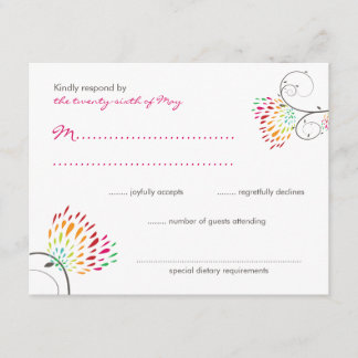 Baiser Whimsical Inséparables d'été mariage RSVP