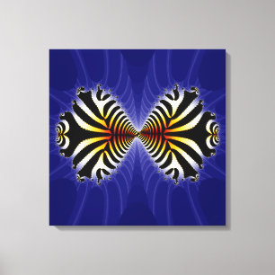 Baiser Zèbre poisson Abstrait sur toile envelopp