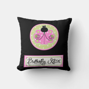 Baisers à papillon Bienvenue Coussin américain MoJ