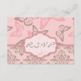 Baisers à papillon Carte RSVP d'anniversaire foeta