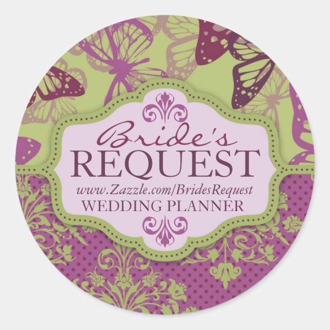 Baisers à papillon Sticker d'entreprise (Devant)