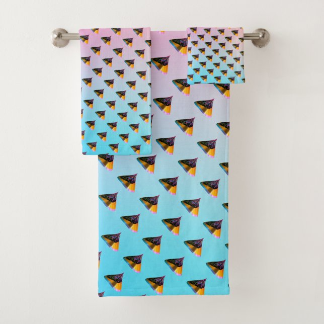 Baisers de chien bleu dégradé bleu       (En situation)