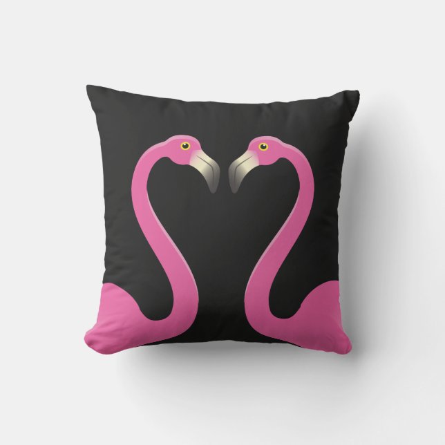 Baisers des Flamants roses sur le coussin (Recto)