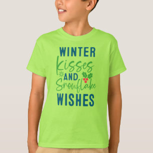 Baisers d'hiver et voeux de flocons-51963 T-Shirt