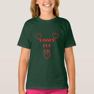 Baisers pour 25 cents - T-shirt de base pour fille