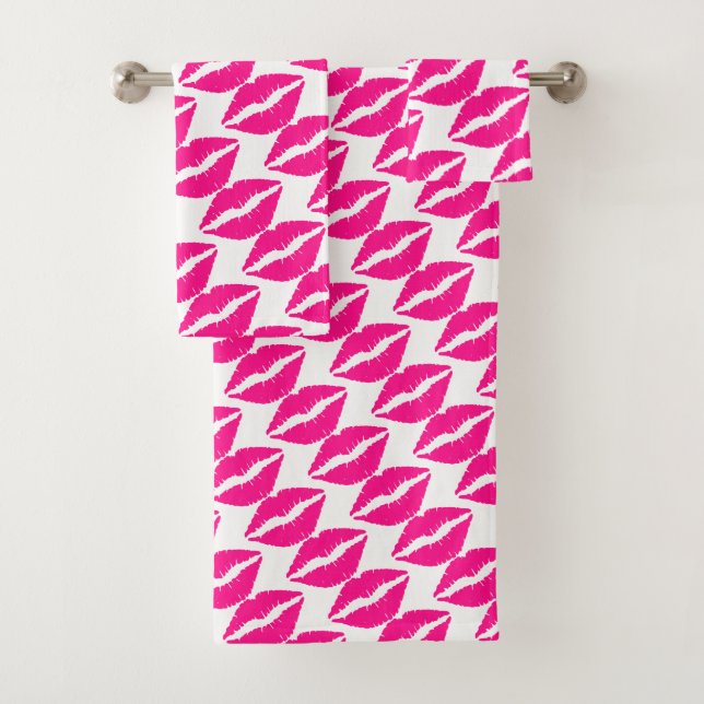 Baisers rose blanc mignon motif cravate Coque-Mate (En situation)