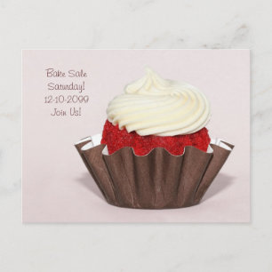 Bake Sale Collecte de fonds Carte Postale Red Velv
