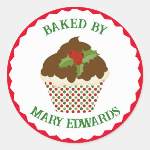 Baked By Christmas Cookie Sticker