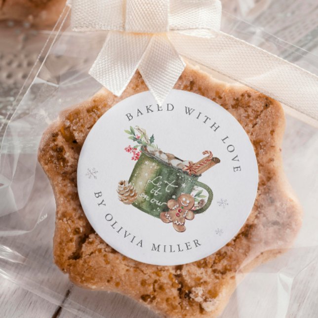Baked With Love Christmas Hot Cocoa Sticker (Créateur téléchargé)
