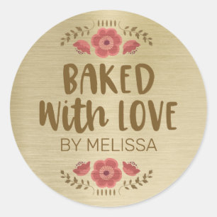 Baked With Love Sticker