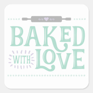 Baked With Love Sticker
