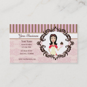 Baker, boulangerie, carte de visite de chef de