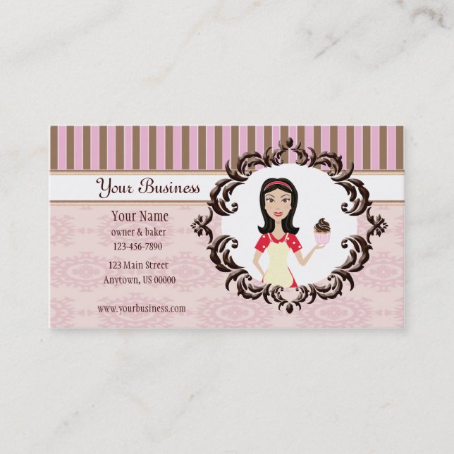 Baker, boulangerie, carte de visite de chef de (Devant)