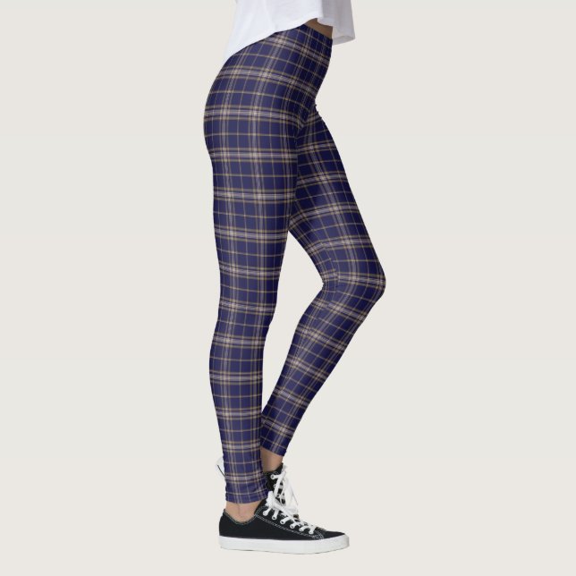 Baker Clan Tartan Plaid Leggings (Droite)