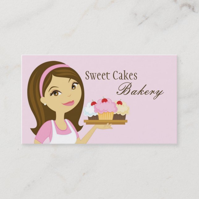 Baker Cup Cakes Bakery Sweet Traitements Carte de  (Devant)