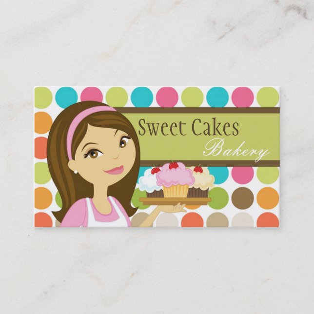 Baker Cup Cakes Bakery Sweet Traitements Carte de  (Devant)