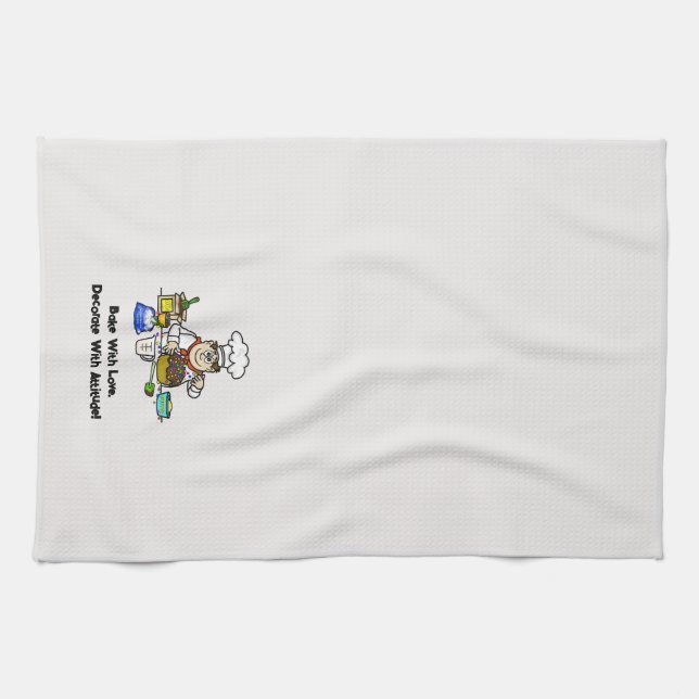 Baker Décorant Une Cuisine De Gâteaux Serviettes (Horizontal)