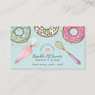 Baker Desserts Carte de visite d'ustensiles de cui