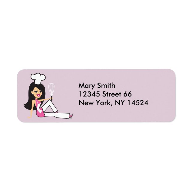 Baker Lady Étiquettes de retour (Devant)