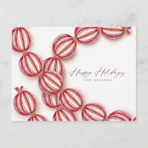 Baking ball garland Carte postale de vacances