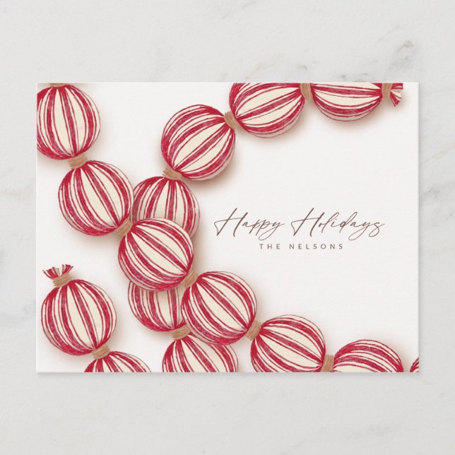 Baking ball garland Carte postale de vacances (Devant)