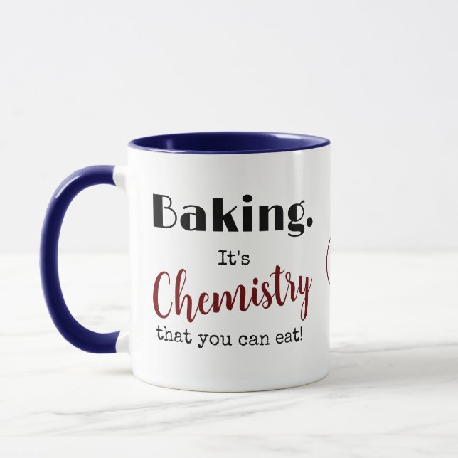 Baking C'est de la chimie Monogramme Mug (Gauche)