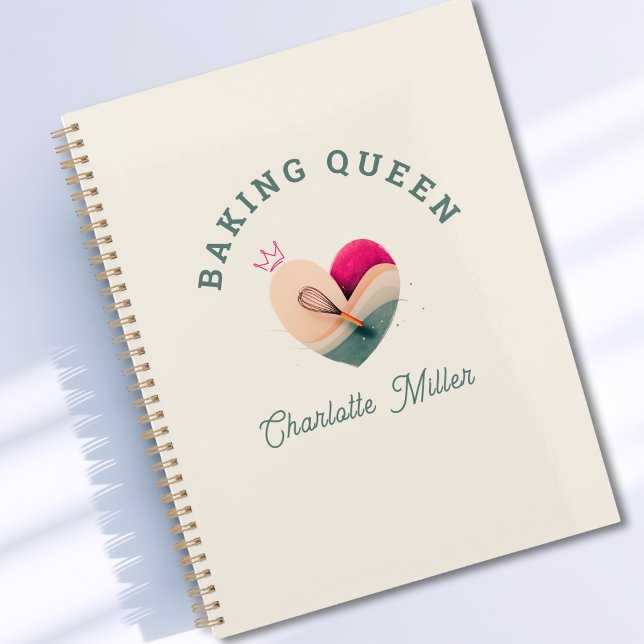 Baking Queen - Heart - Custom (Baking Queen or King- Rainbow- Custom Planner)