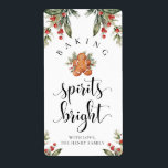 Baking Spirits Bright Christmas Gig Stickers<br><div class="desc">Ces autocollants-cadeaux de Noël à l'esprit pâtissier sont l'ajout parfait à vos cadeaux de vacances faits maison. Les autocollants peuvent être personnalisés avec votre nom. Le texte du script n'est pas modifiable. Tous les autres textes sont modifiables et peuvent être customisés selon vos besoins. Pour une personnalisation plus avancée de...</div>