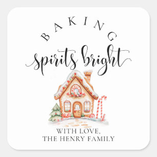 Baking Spirits Bright Christmas Gig Stickers
