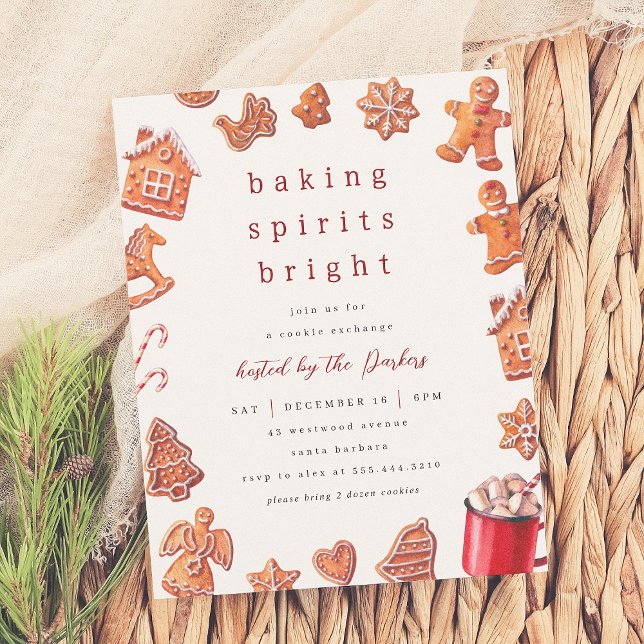 Baking Spirits Bright Cookies Exchange Budget (Créateur téléchargé)