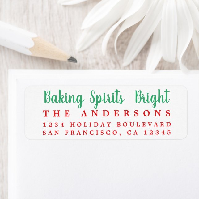 Baking Spirits Bright Holiday Étiquette (En situation)
