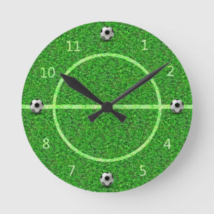 Bal De Football De Football - Mur Horloge