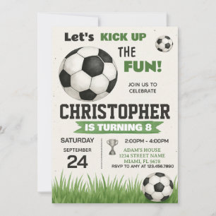 Bal de football Invitation d'anniversaire