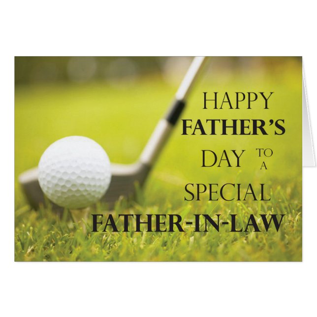 Bal de golf de Fête des pères de beau-père en herb (Devant horizontal)