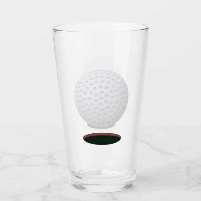 Bal de golf et trou de verre (Devant)