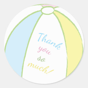 Bal de plage des Stickers Baby shower