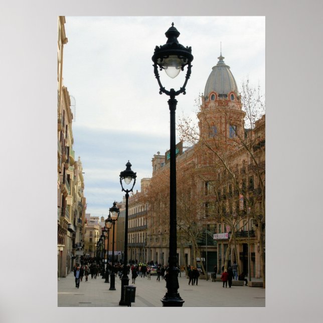 Balade à Barcelone - Portail del Angel Poster (Devant)