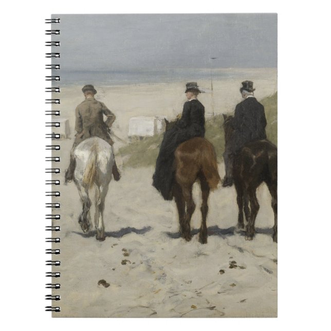 Balade à cheval le long de la plage - Carnet d'art (Devant)