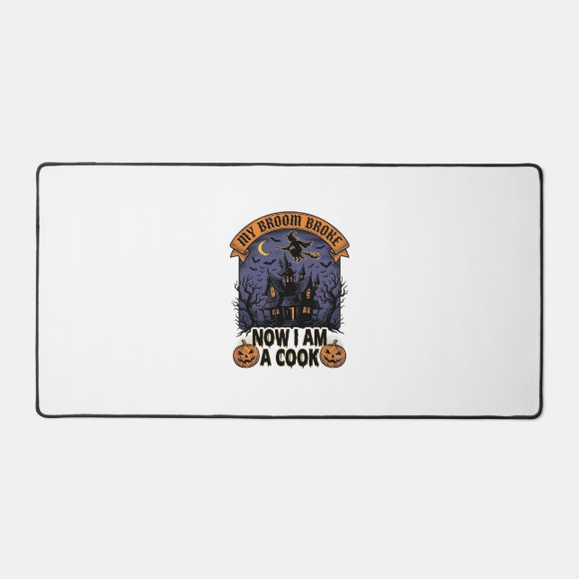 Balai Cassa Sorcière Halloween Cuisine Jeu de mots (Recto)