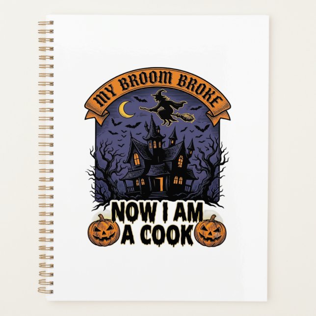 Balai Cassa Sorcière Halloween Cuisine Jeu de mots (Devant)
