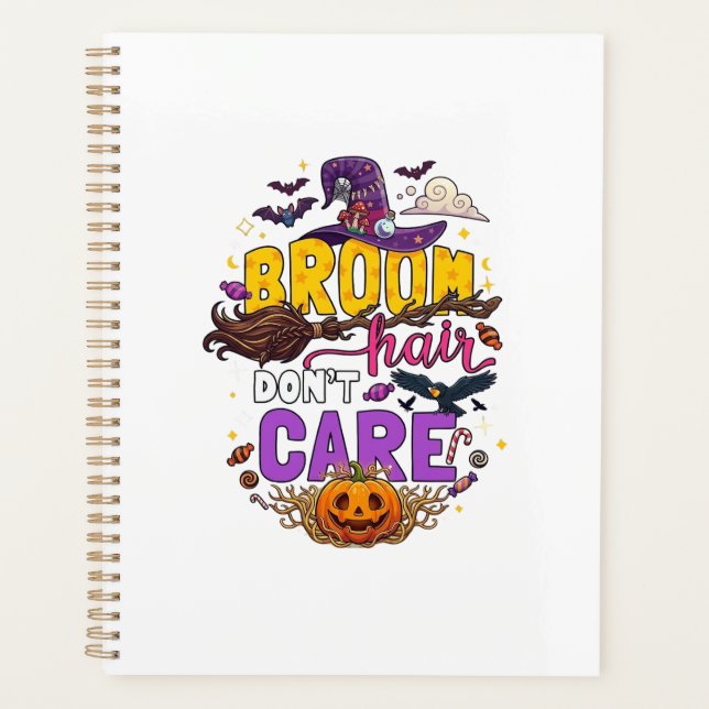 Balai Cheveux N'importe Halloween Sorcière Chapeau (Devant)