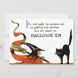 Balai de Sorcière Chat Noir