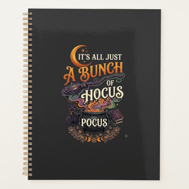 Balai de sorcière Hocus Pocus Chat noir Chaudron m (Devant)