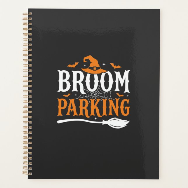 Balai d'Halloween Parking Chapeau de Sorcière Grap (Devant)